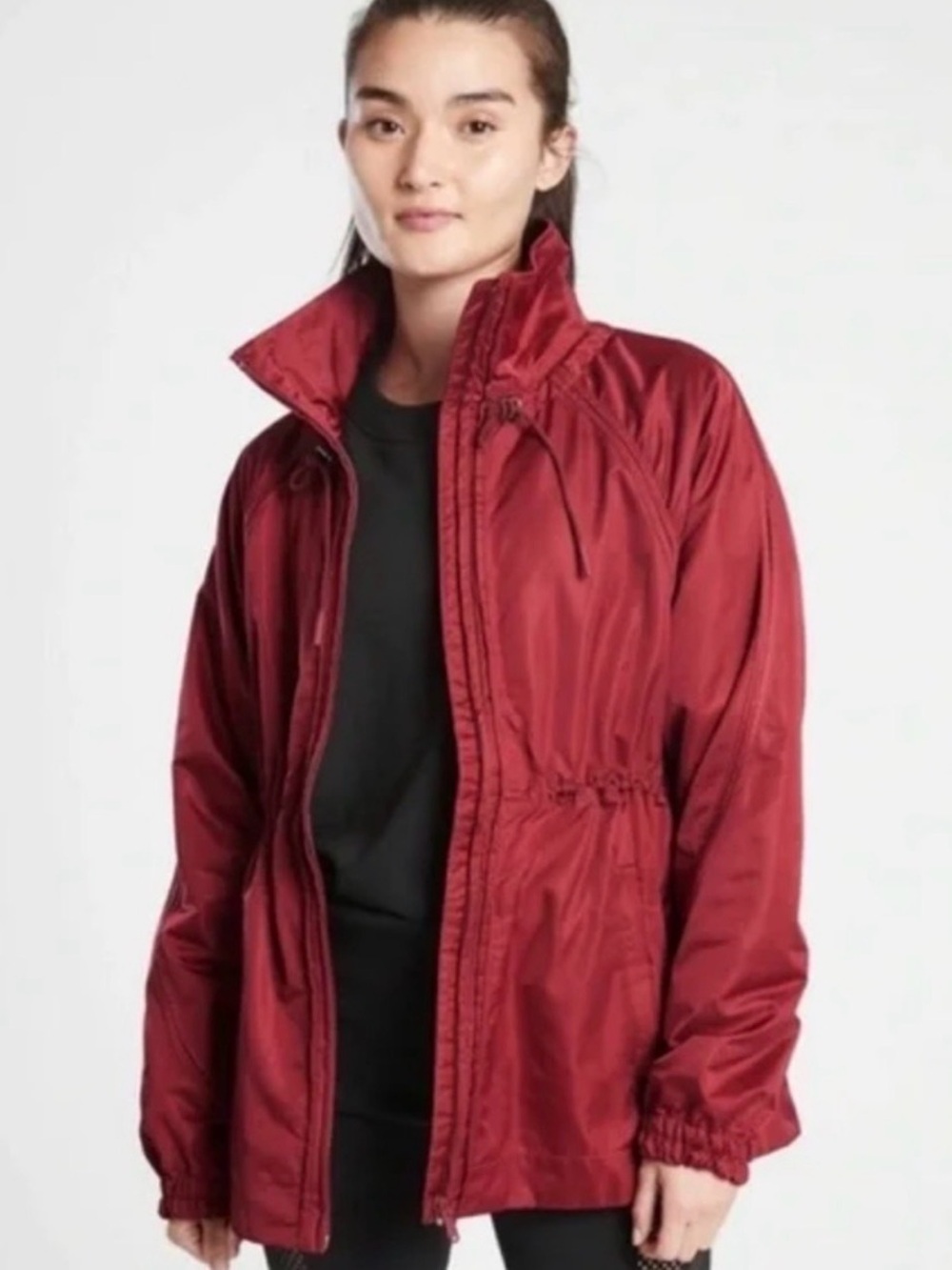 Athleta Escape Jacket Deep Red